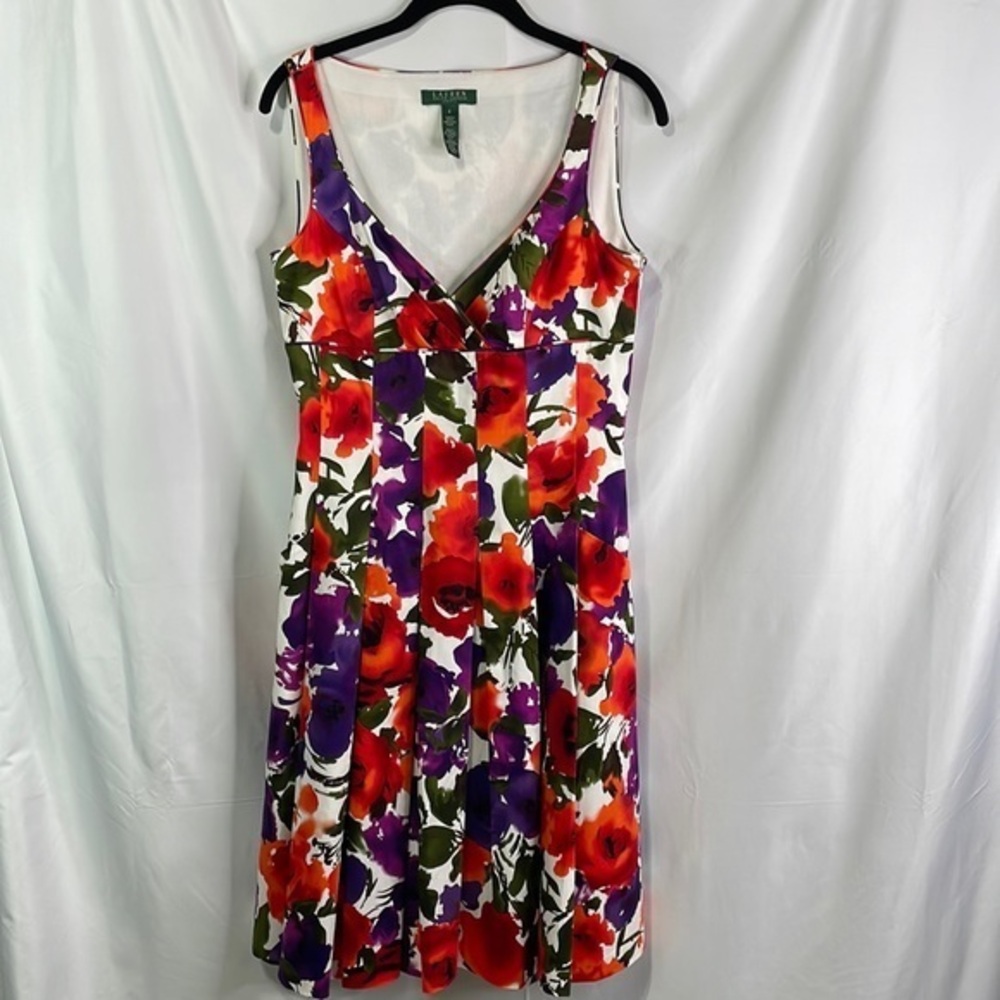 Lauren Ralph Lauren floral cotton dress with pockets